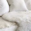 Icelandic Shorn Sheepskin Large Throw / Floor Rug - Natural White