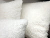 Australian Shearling Sheepskin Cushions Square in 2 sizes - Natural White