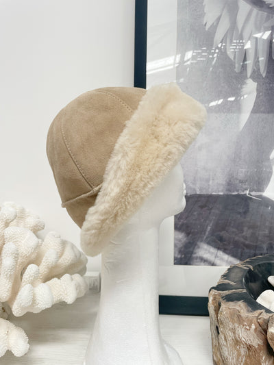 Sheepskin Shearling Beanie Hat