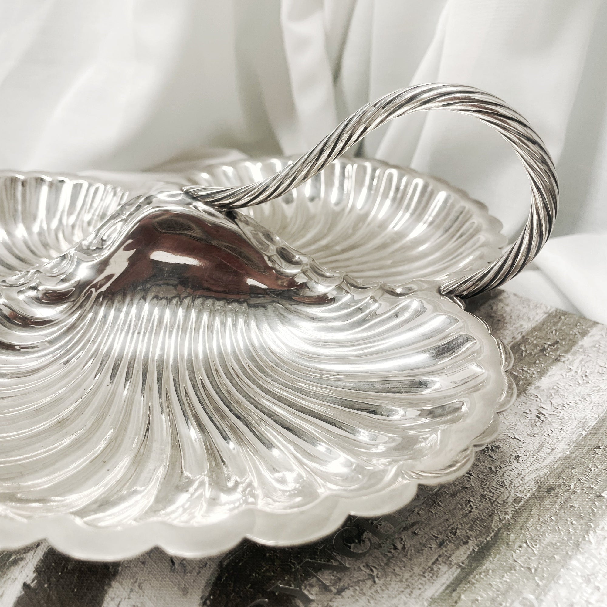 Vintage Silverware - Triple Shell Handled Serving Platter