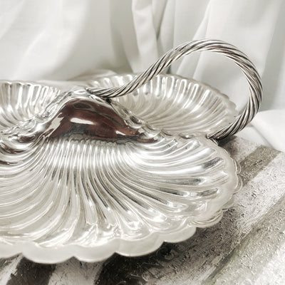 Vintage Silverware - Triple Shell Handled Serving Platter