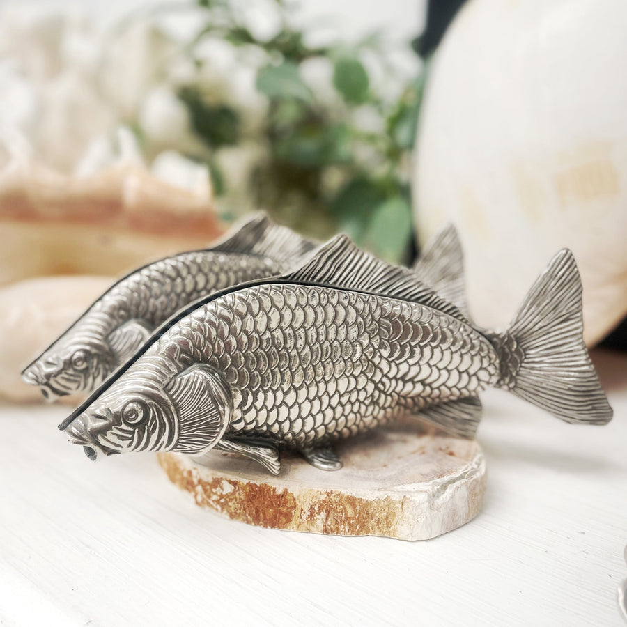 Vintage Silverware - Koi Fish Letter/Napkin Holders