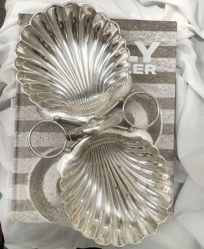 Vintage Silverware - Twin Shell Handled Serving Platter