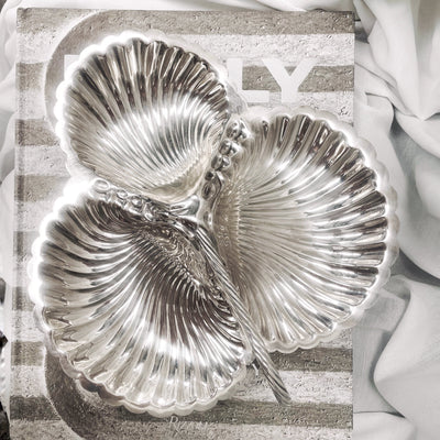 Vintage Silverware - Triple Shell Handled Serving Platter