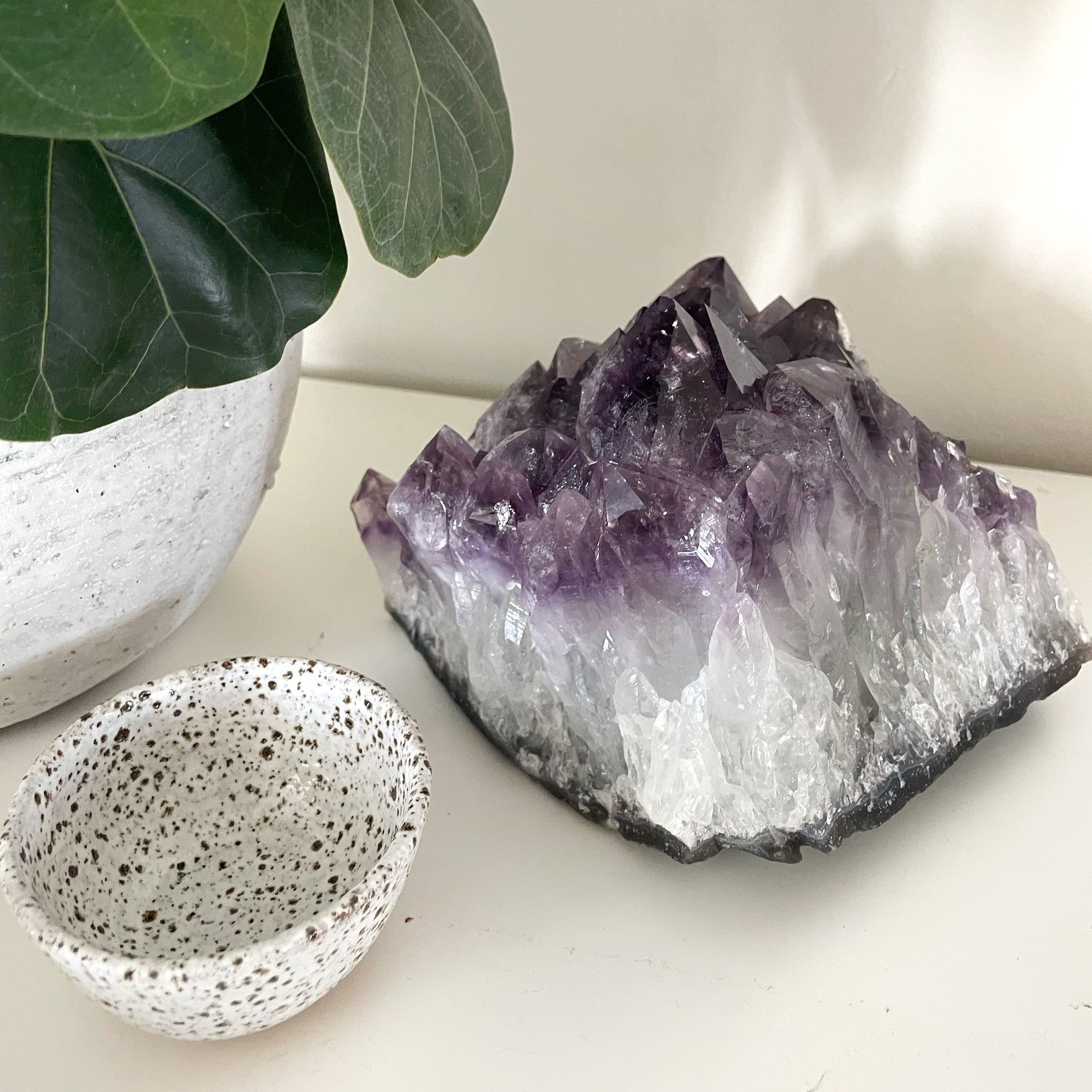 Large Thickly Pointed Amethyst Cluster