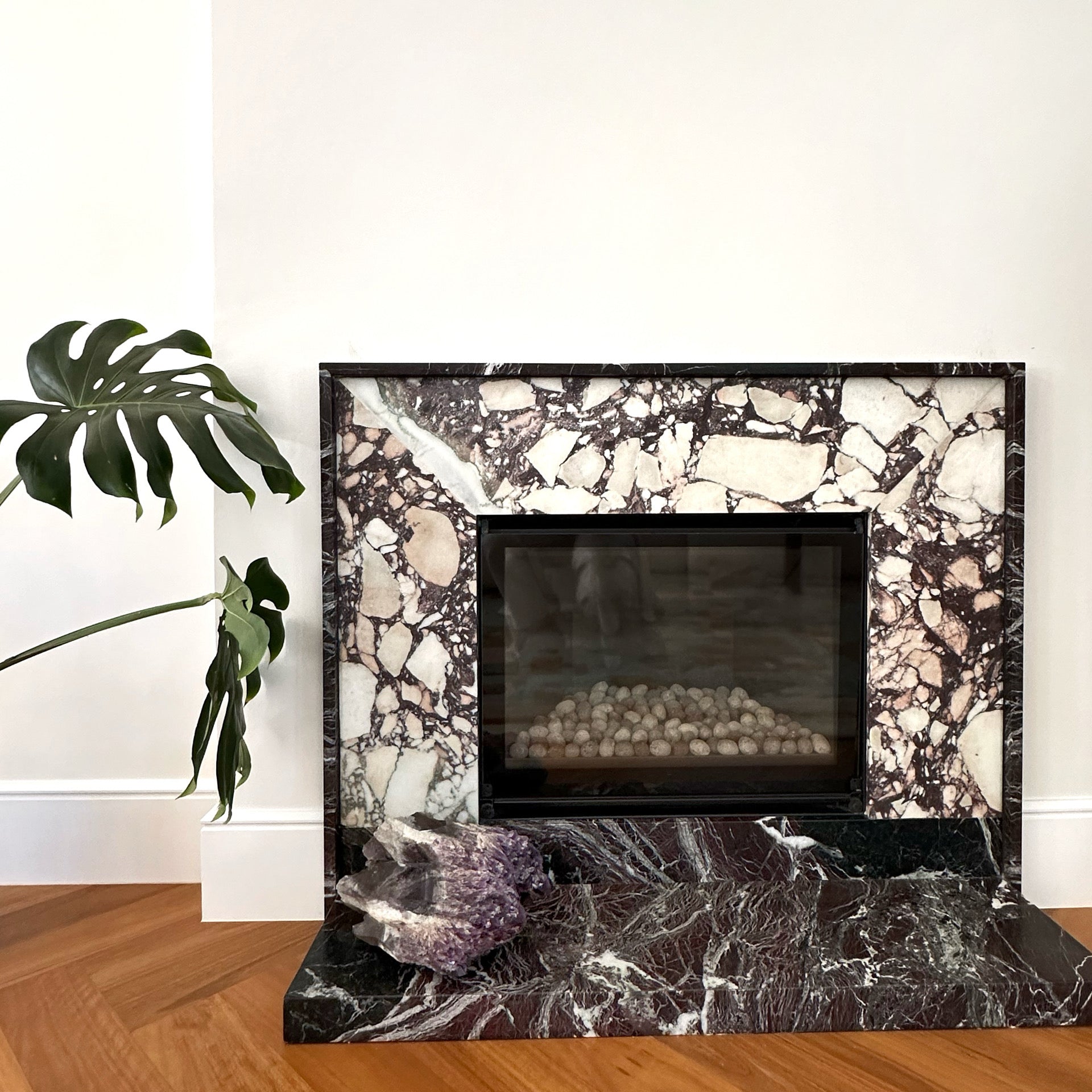 Extra Large and Heavy Elestial Amethyst Point with Smokey Quartz