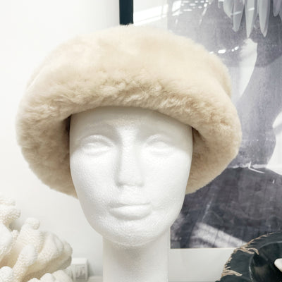 Sheepskin Shearling Beanie Hat