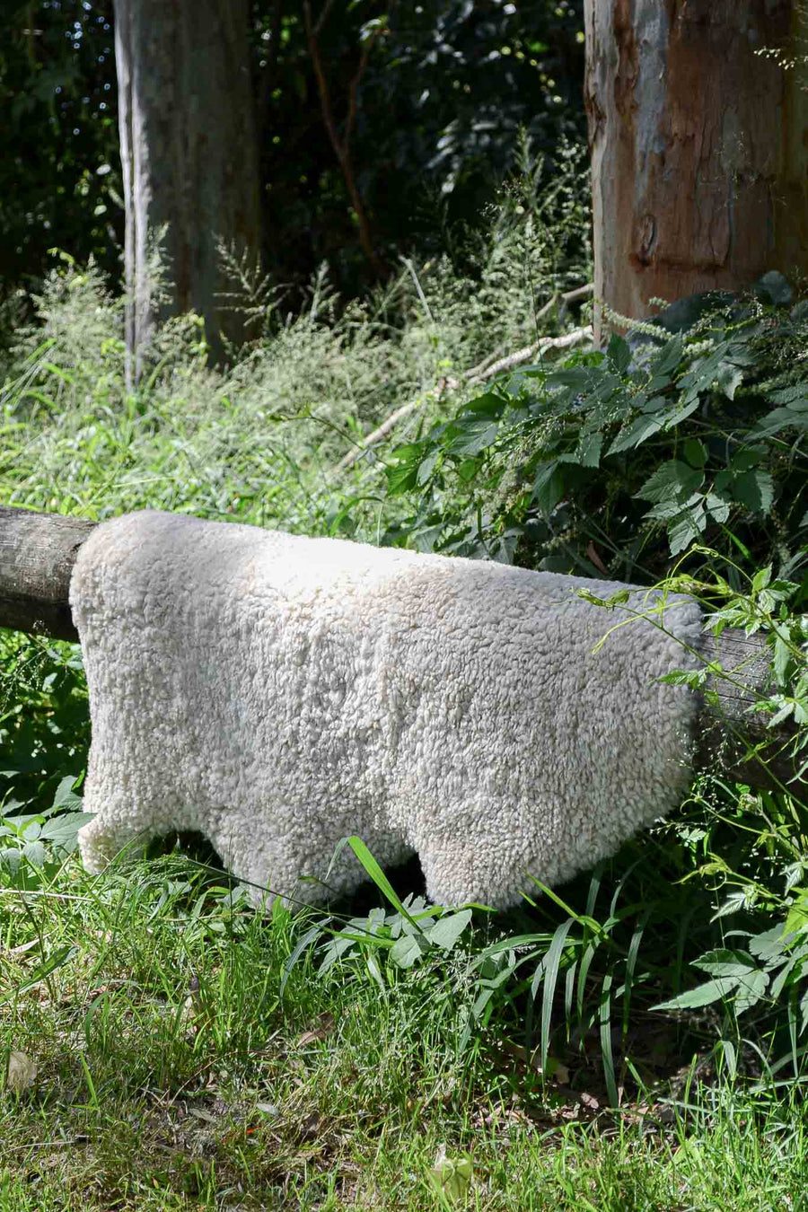 Shorn Wool Curly Shearling Sheepskin - Sand