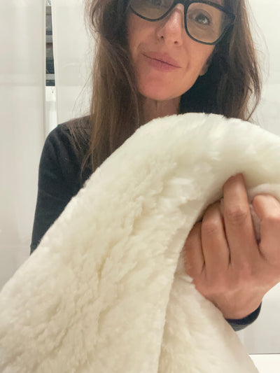 Genuine Australian Shorn Sheepskin Baby Care Rug - Natural White