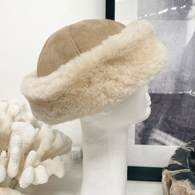 Sheepskin Shearling Beanie Hat