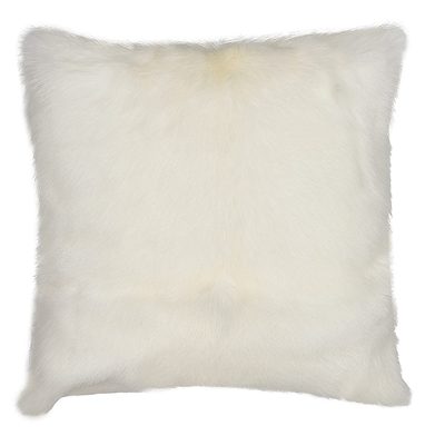 Himalayan Short Hair Goat Cushion Large - Natural White