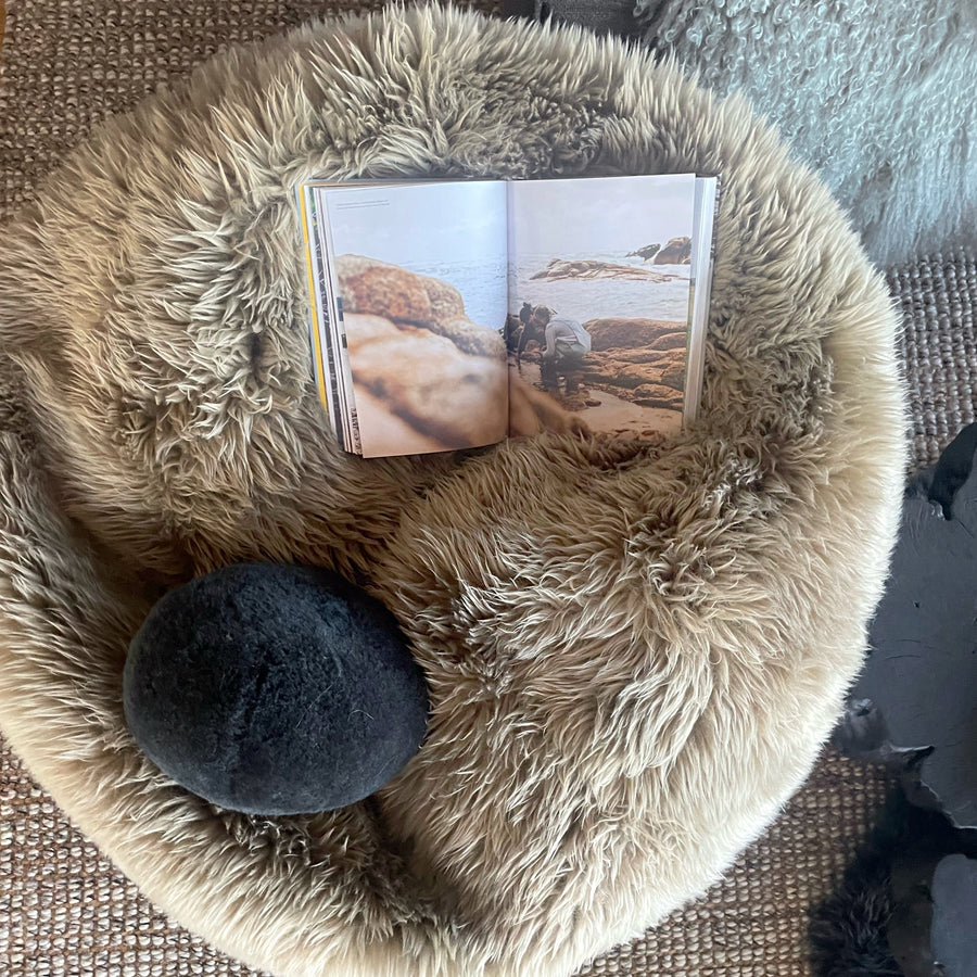 Australian Merino Sheepskin Bean Bag TaupeAustralian Merino Sheepskin Bean Bag Taupe