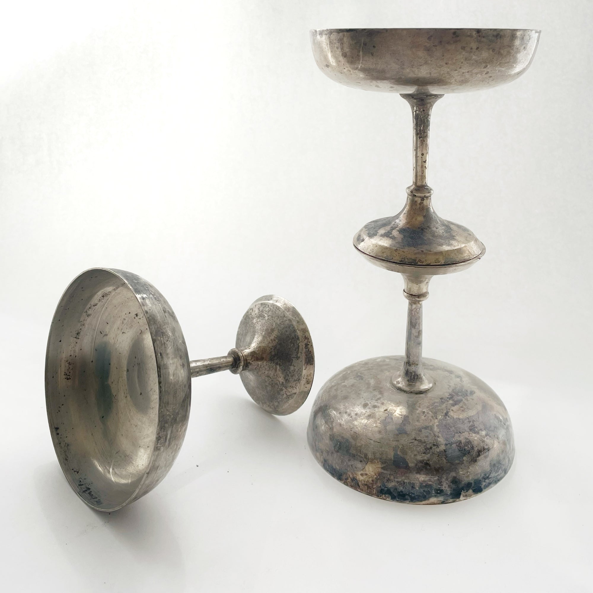 Silver Plated Champagne Coupes ***HIRE ONLY***