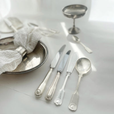 Shell Motif Vintage Silver Plated Flatware Cutlery ***HIRE ONLY***