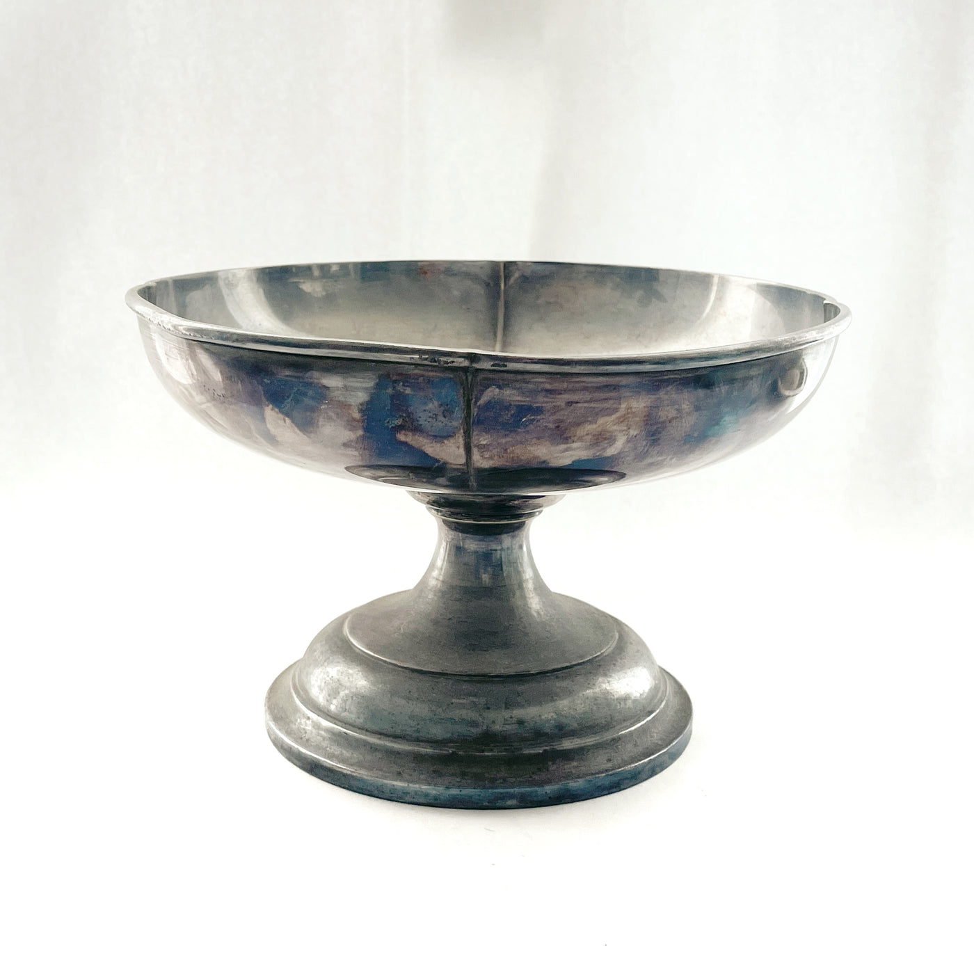 Heavy Gage Silver Plate Clover Leaf Footed Bowls 24 CM D ***HIRE ONLY***