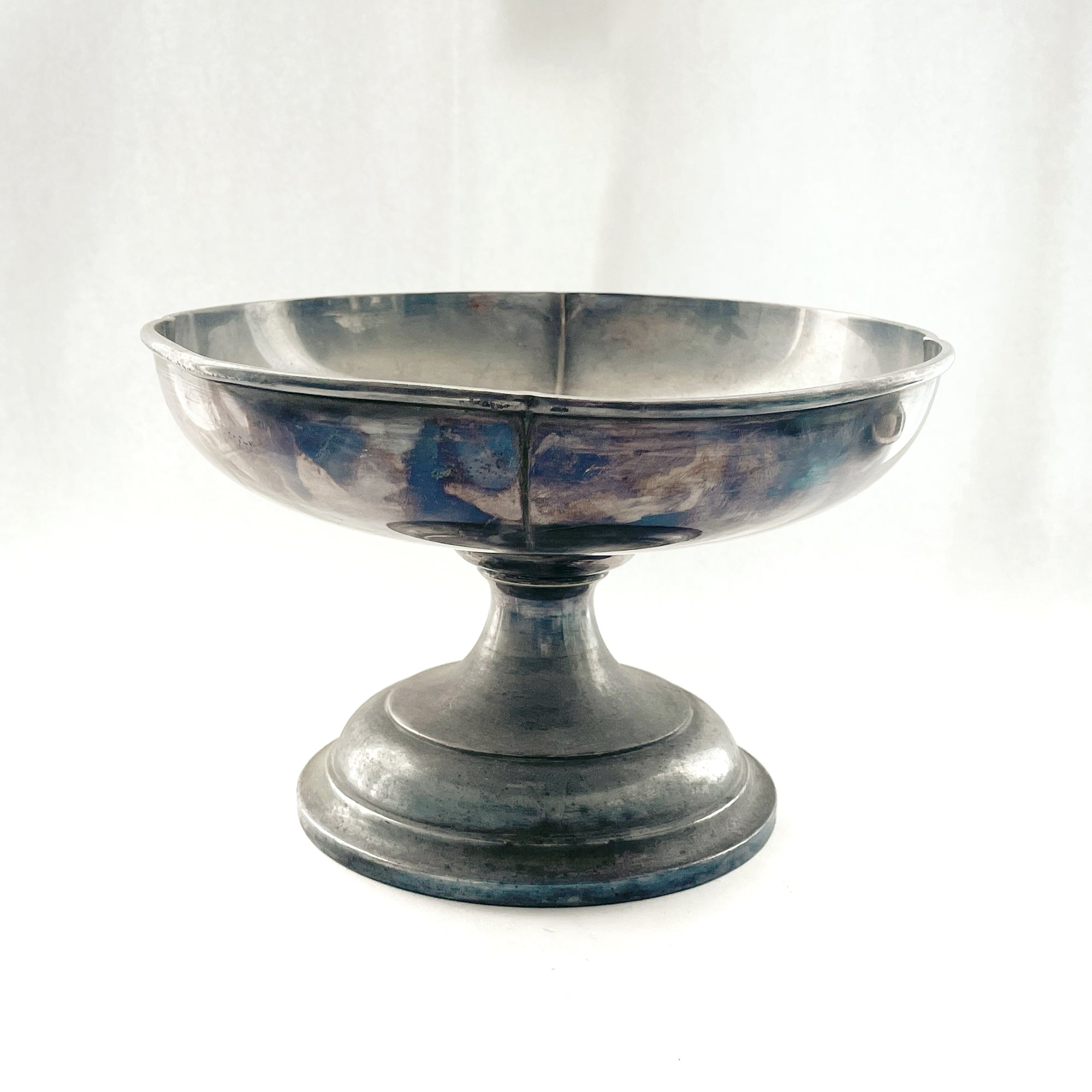 Heavy Gage Silver Plate Clover Leaf Footed Bowls 24 CM D ***HIRE ONLY***