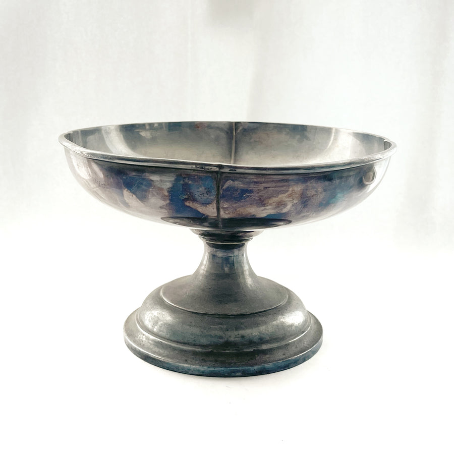 Heavy Gage Silver Plate Clover Leaf Footed Bowls 24 CM D ***HIRE ONLY***