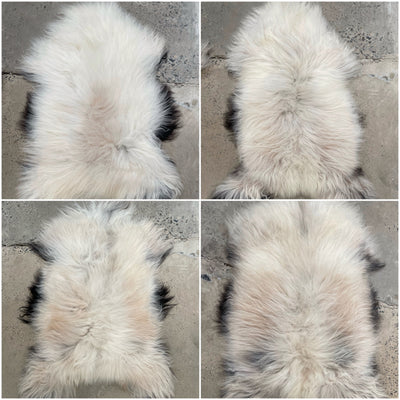 Icelandic Sheepskin - Natural Beige Dark Edges