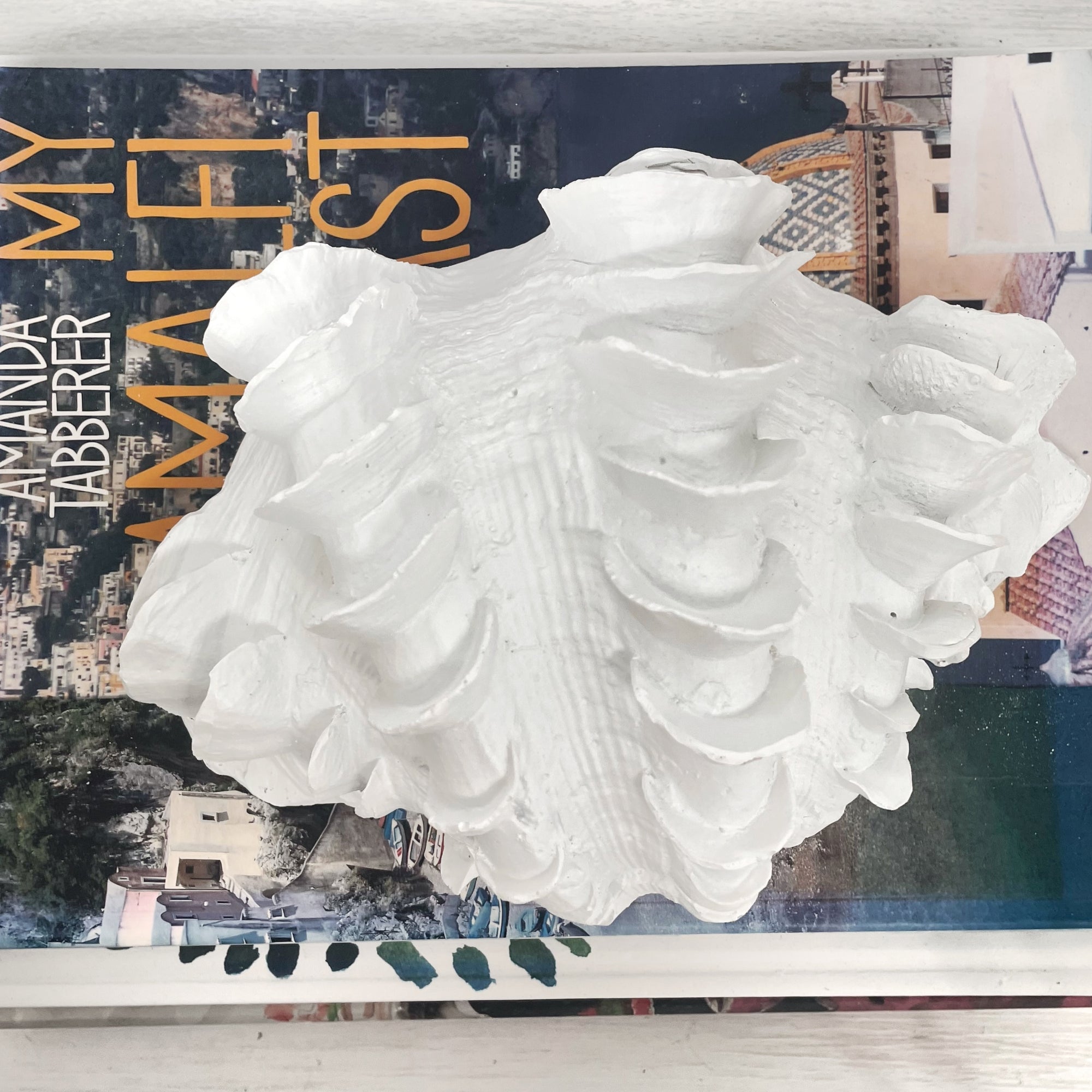 Resin Ruffled Clam bowl 22cm