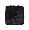 Long Wool Merino Cushion Cover - Black
