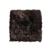 Long Wool Merino Cushion Cover - Chocolate