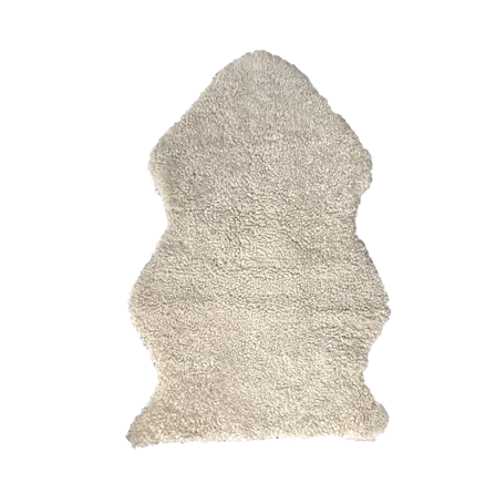 Shorn Wool Curly Shearling Sheepskin - Sand