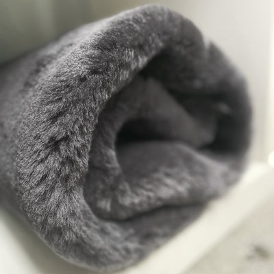 Single Face Australian Merino - Steel