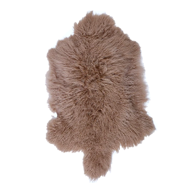 Real Tibetan Fur Mongolian Sheepskin Throw Rug *** Various Colours