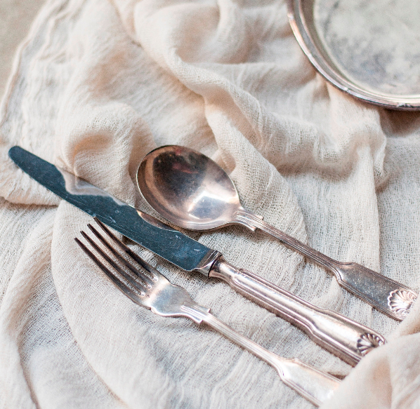 Shell Motif Vintage Silver Plated Flatware Cutlery ***HIRE ONLY***