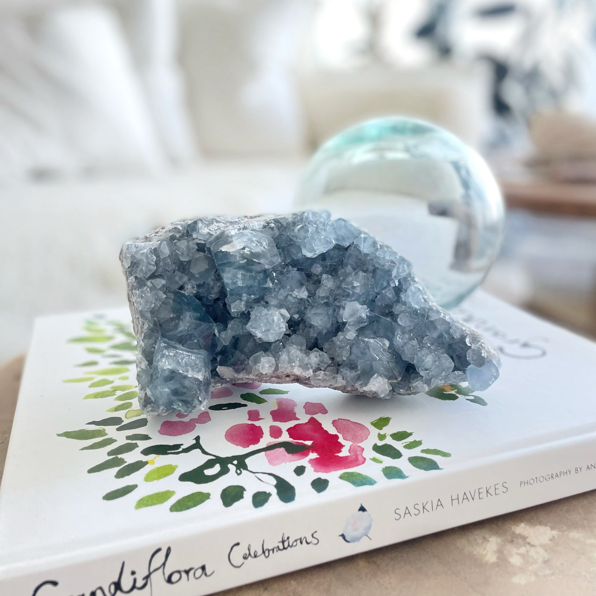 Celestite Crystal Cluster Geode III