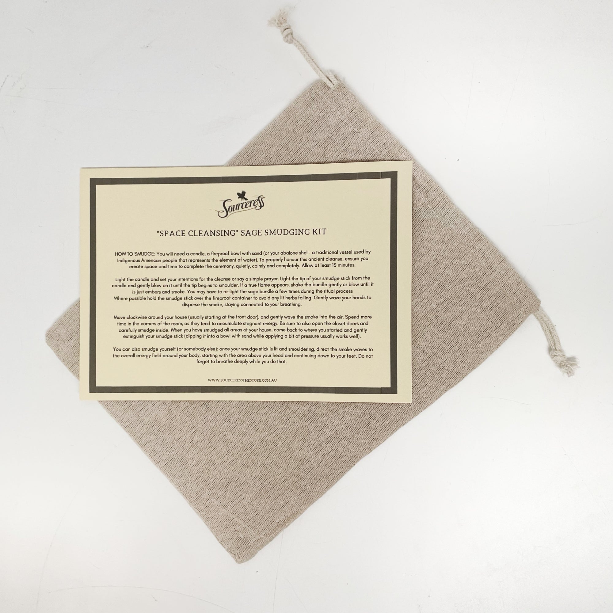 Space Cleansing Smudging & Crystal Starter Kit Large