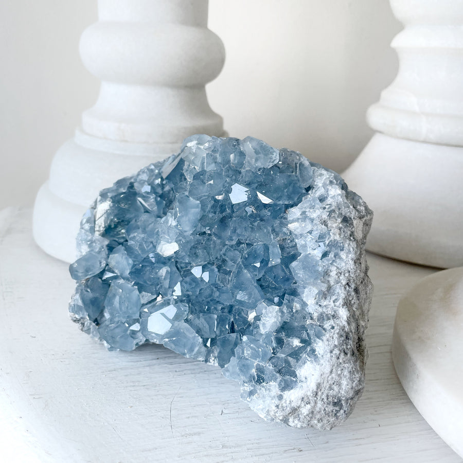 Celestite Crystal Cluster Geode IV
