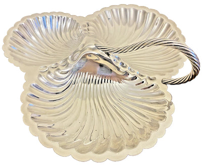 Vintage Silverware - Triple Shell Handled Serving Platter