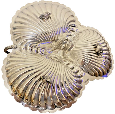 Vintage Silverware - Triple Shell Handled Serving Platter