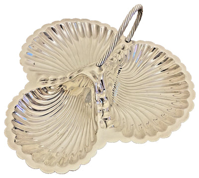 Vintage Silverware - Triple Shell Handled Serving Platter