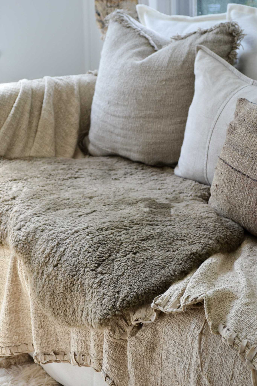 Shorn Wool Curly Shearling Sheepskin - Teddy