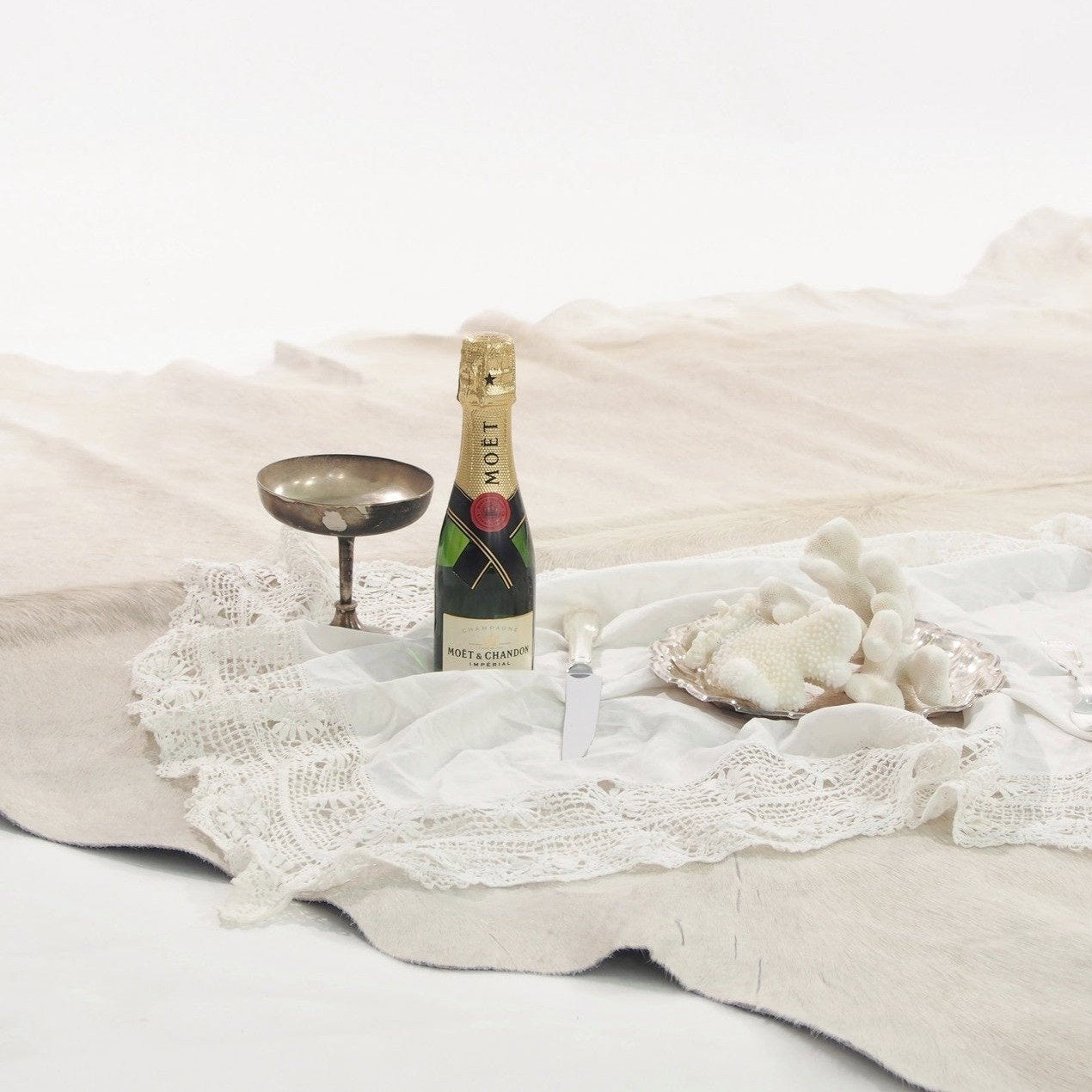 Premium Cowhide - Natural Cream