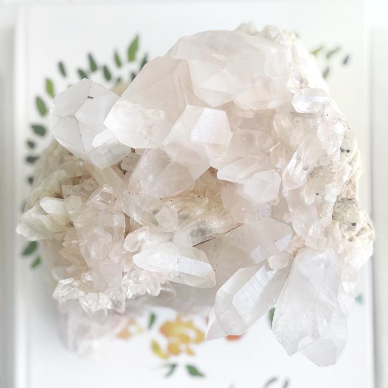 Himalayan Pink Quartz Crystal Cluster I - 4.3KG