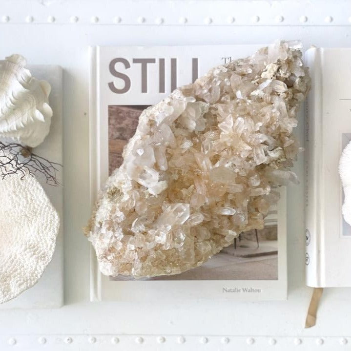 Himalayan Golden Peach Quartz Crystal Cluster III - 3.3 KG