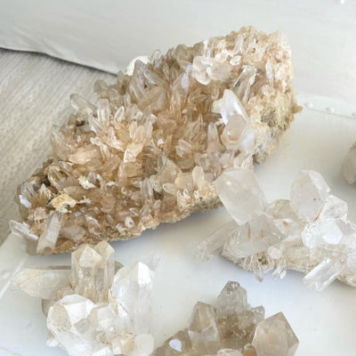 Himalayan Golden Peach Quartz Crystal Cluster III - 3.3 KG