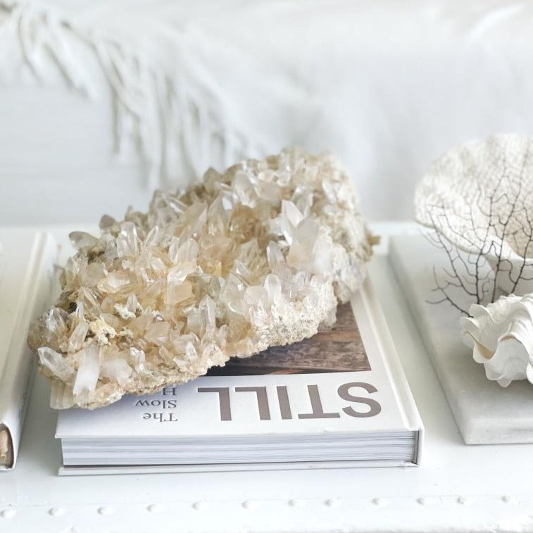 Himalayan Golden Peach Quartz Crystal Cluster III - 3.3 KG