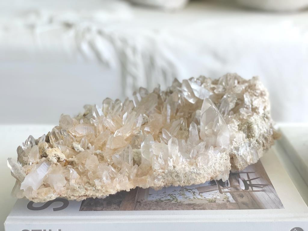 Himalayan Golden Peach Quartz Crystal Cluster III - 3.3 KG