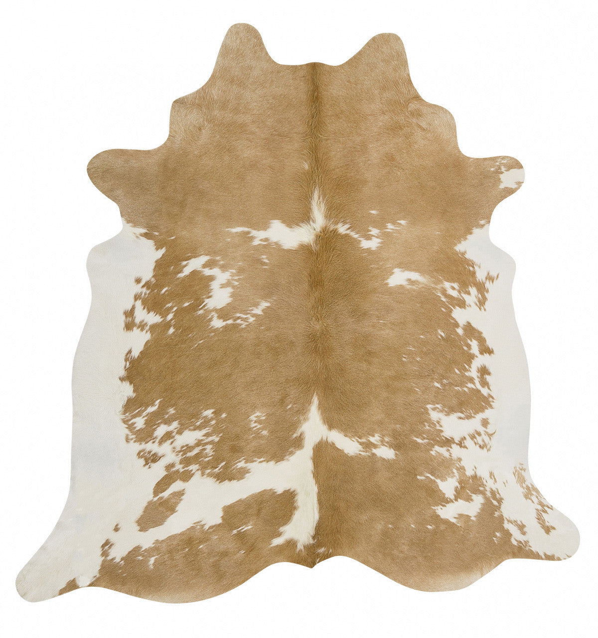 Premium Cowhide - Natural Tan & White