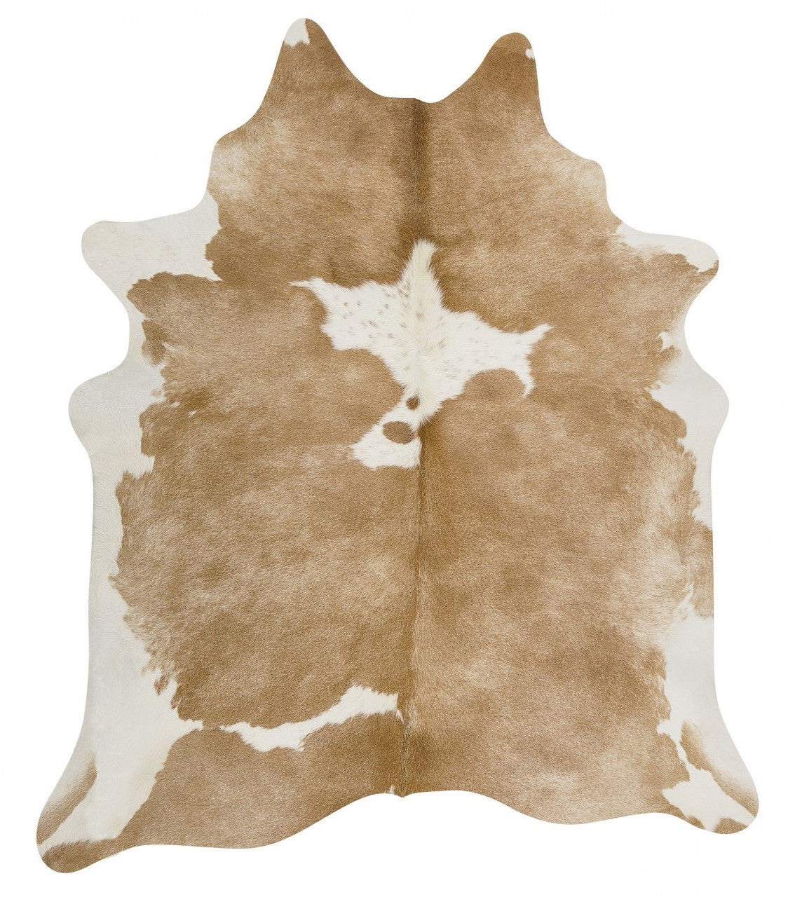 Premium Cowhide - Natural Tan & White