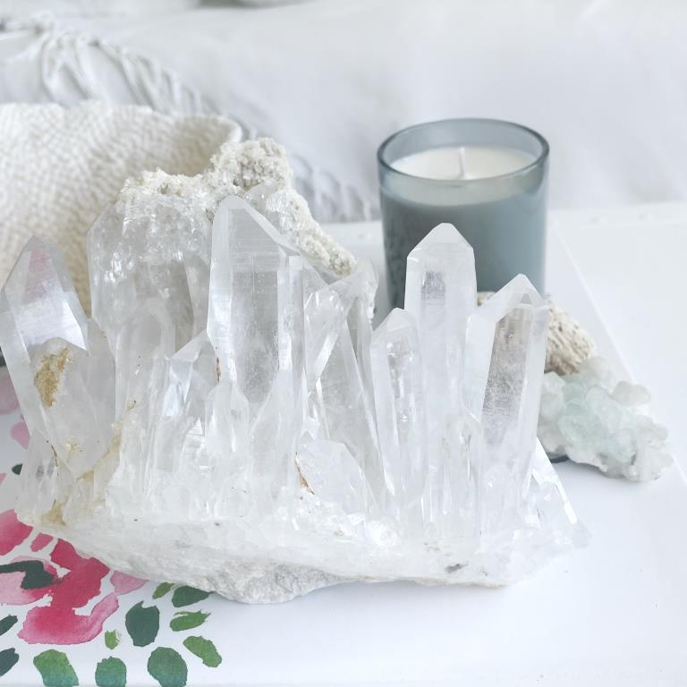 Feature Piece: Clear Quartz Cluster I - Crown Formation