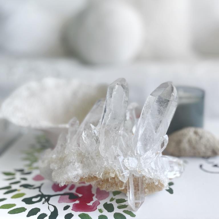 Feature Piece: Clear Quartz Cluster II - Crown Formation