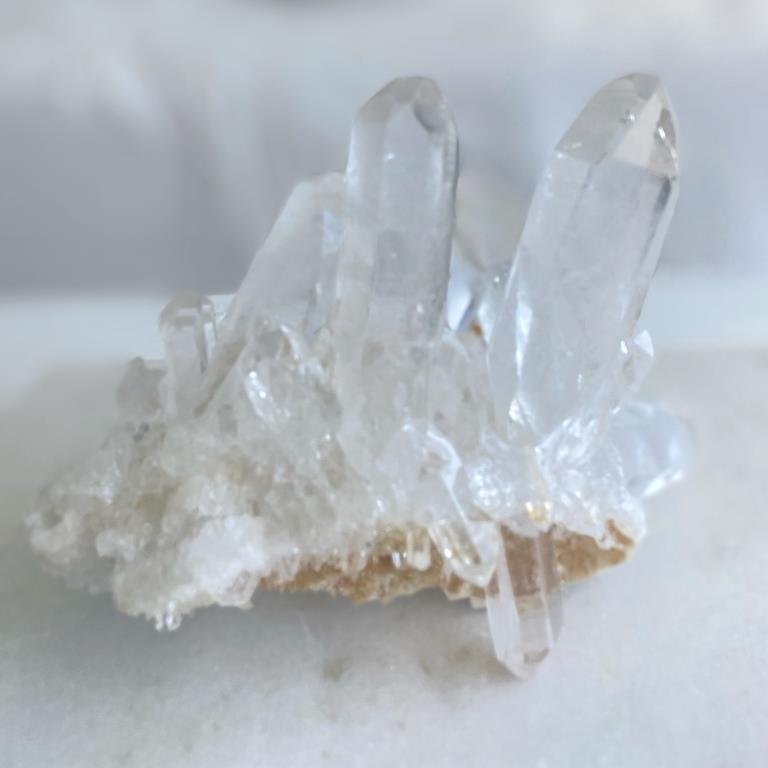 Feature Piece: Clear Quartz Cluster II - Crown Formation