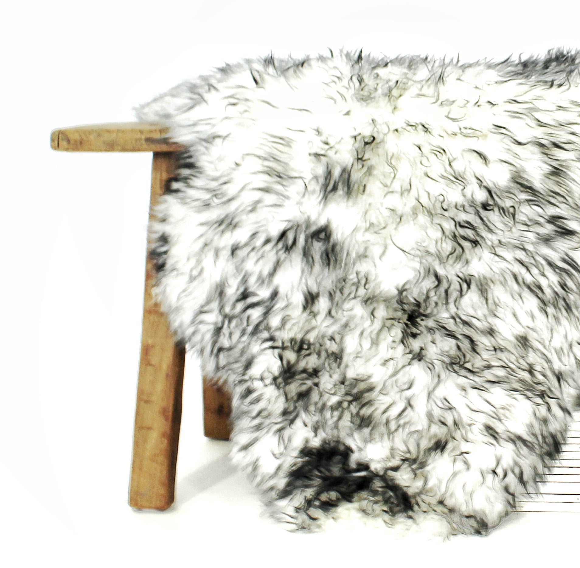 Genuine Australian Merino Sheepskin Floor Area Rug - Black Tip