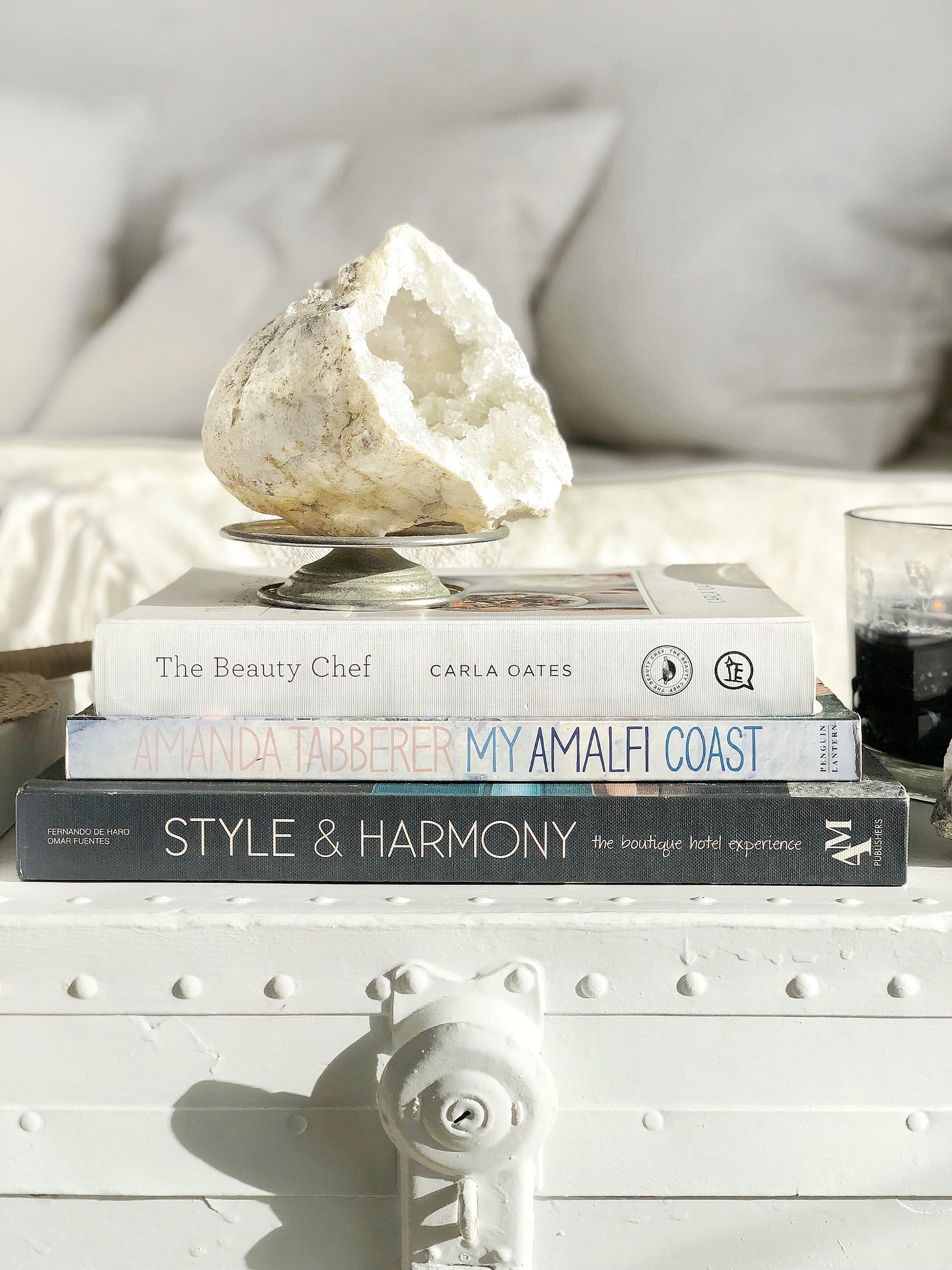 Large Split Quartz Crystal Geode Cave