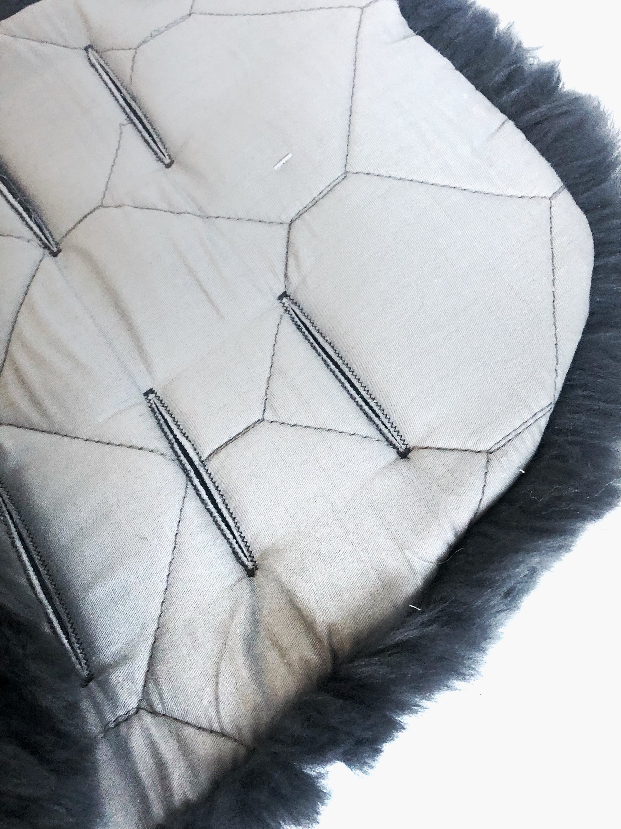 Genuine Australian Shorn Sheepskin Lambskin Stroller Liner (2 colours)